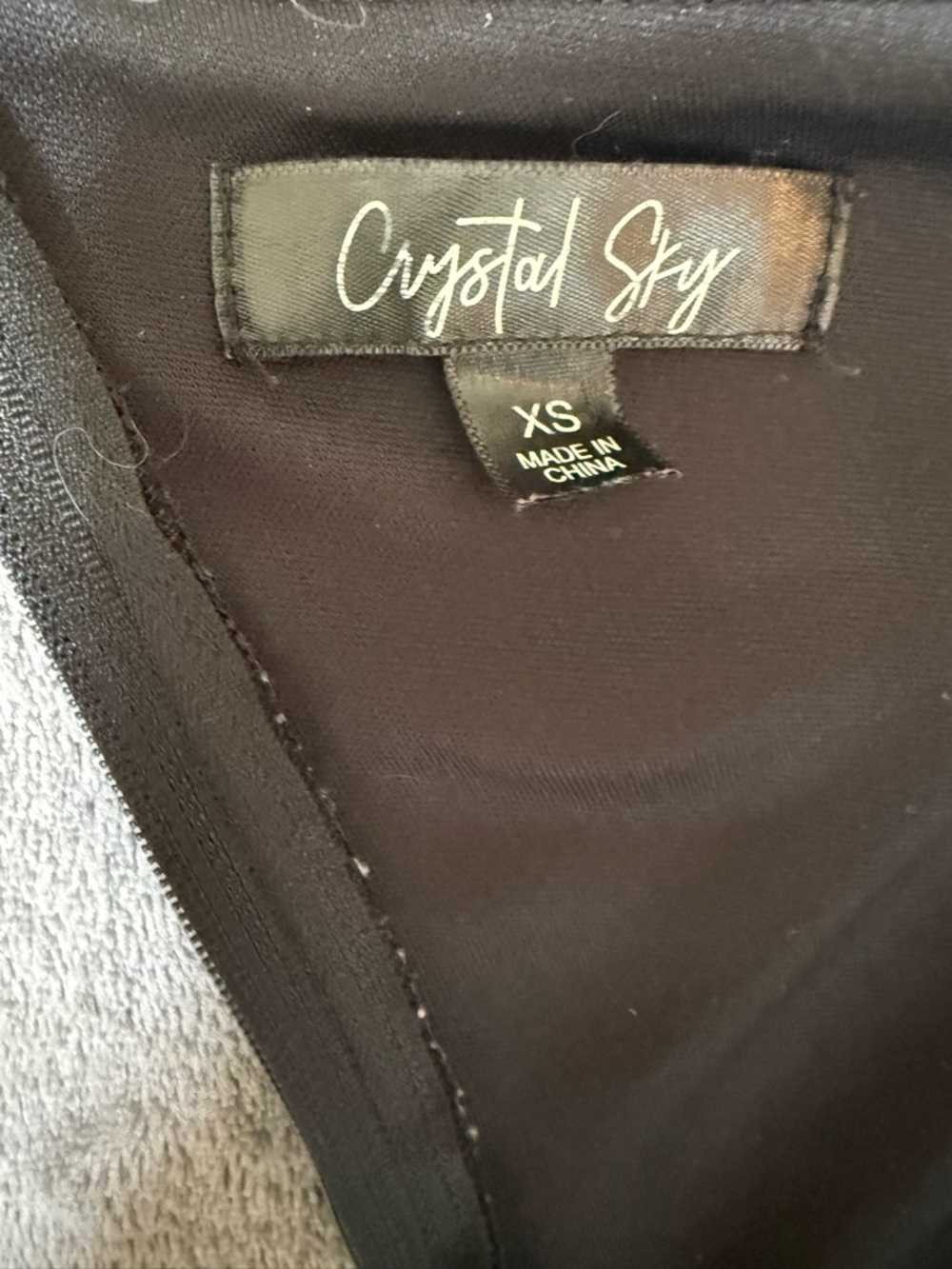 Crystal Sky One Shoulder Black Jumpsuit Wide Leg Chic Minimalist. - Picture 7 of 7